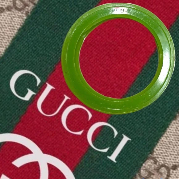 GUCCI Lime Green Interchangable Watch Bezel - Vintage! - Picture 2 of 4